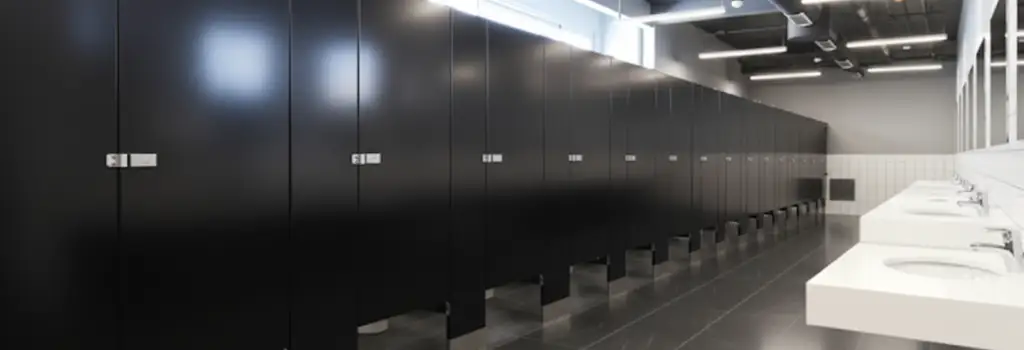 Mamparas Sanitarias en Pachuca de Soto Diseño e instalación de mamparas sanitarias en Pachuca, Hidalgo para sanitarios de oficinas, restaurantes y colegios.